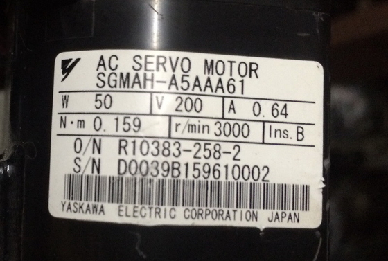 SGMAH-A5AAA61D-0Y 3000rpm 50W AC Servo Motor