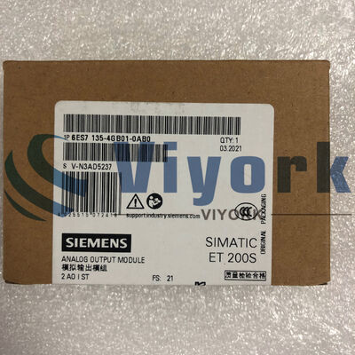 Siemens 6ES7135-4GB01-0AB0 MODULE SIMATIC DP FOR ET 200S 2 AO I 15 MM WIDTH NEW
